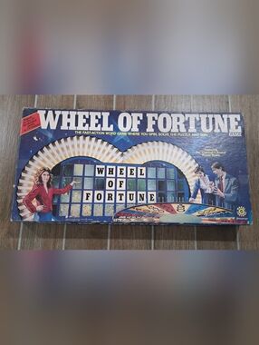 1985 WHEEL OF FORTUNE Vintage Board Game by Pressman- Missing Pieces
